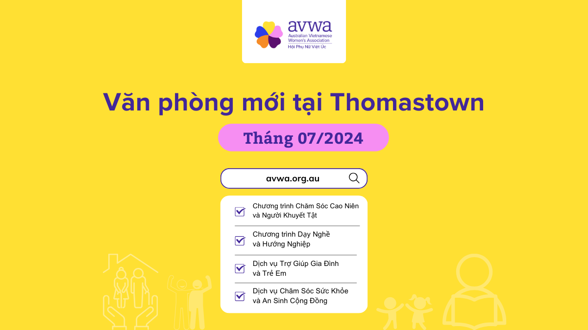 Thông cáo: Hội Phụ Nữ Việt Úc Sẽ Có Trung Tâm Sinh Hoạt Cộng Đồng Tại Thomastown,  Melbourne